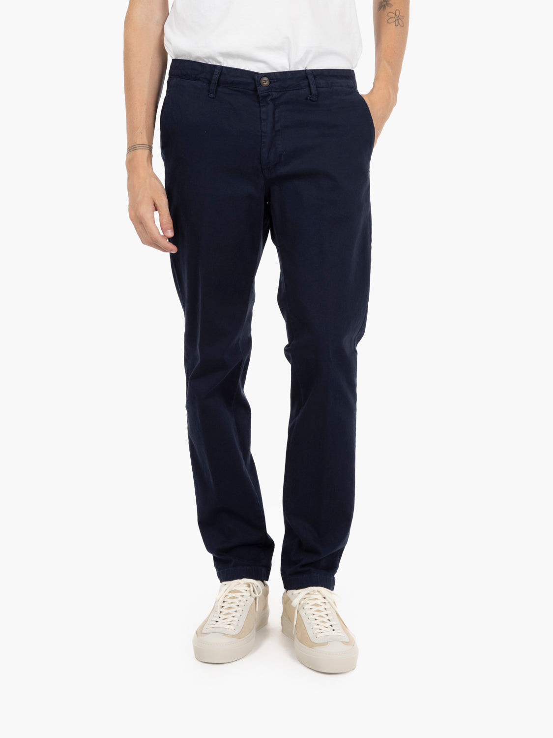 Pantalone chino blu