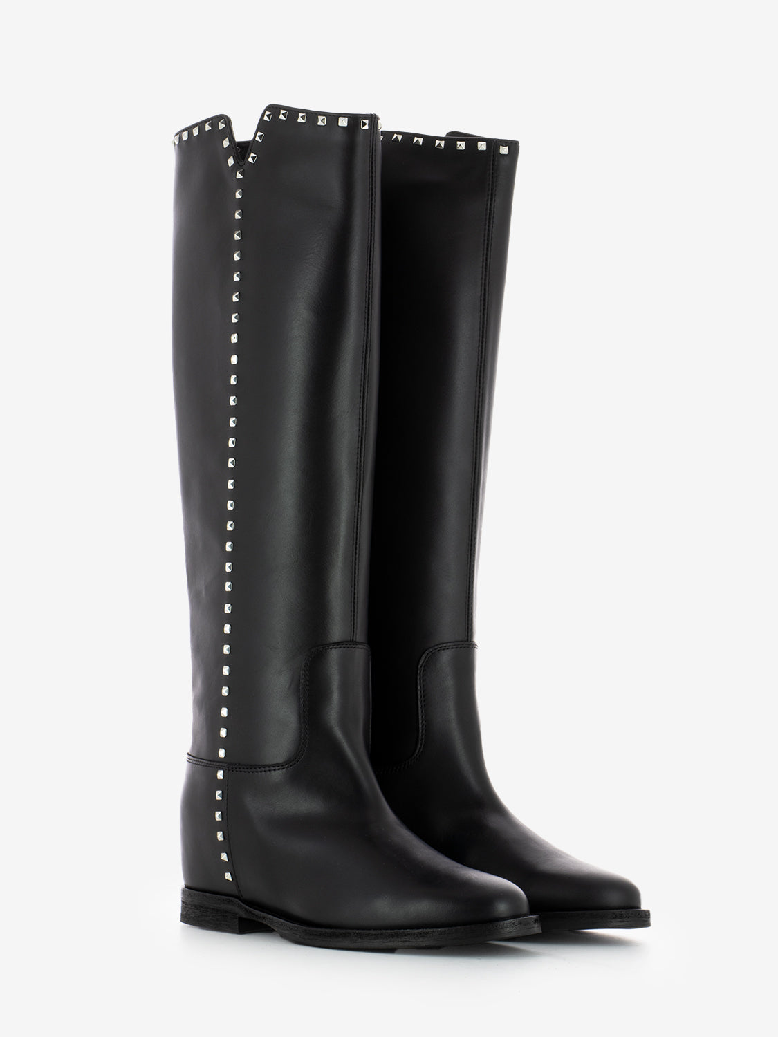 Stivali Malibu con borchie nero