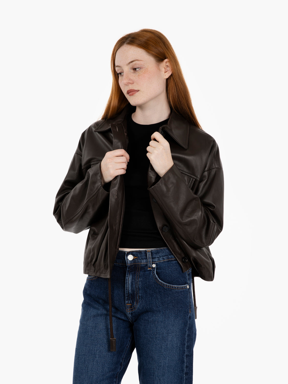 Bomber in pelle moro