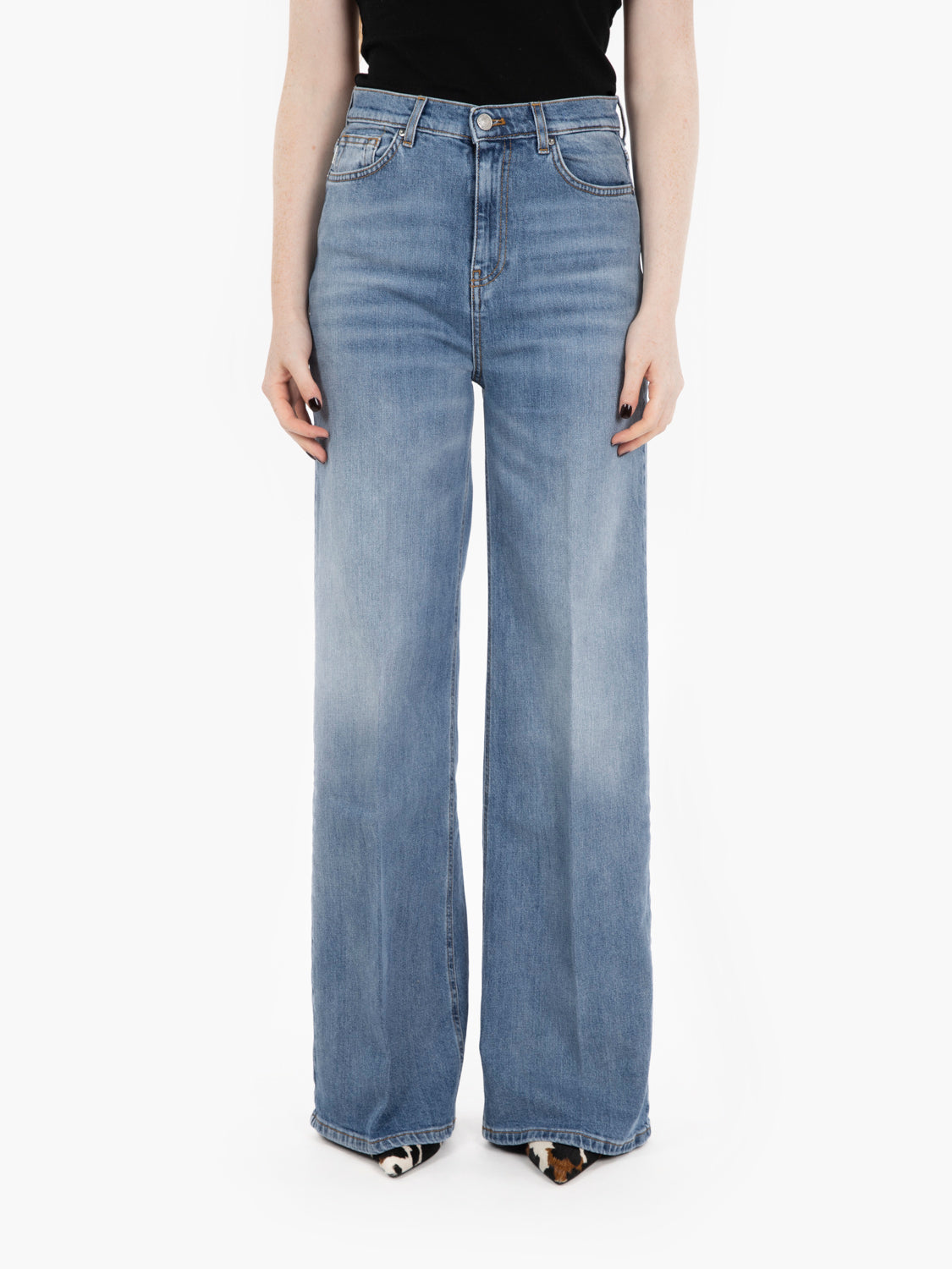 Jeans a palazzo Lexie blu