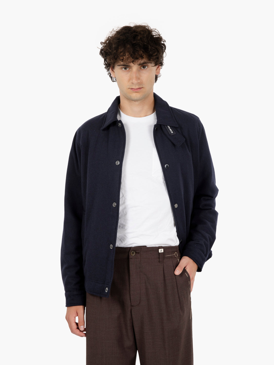 Wool Keating hirt jacket melton blue