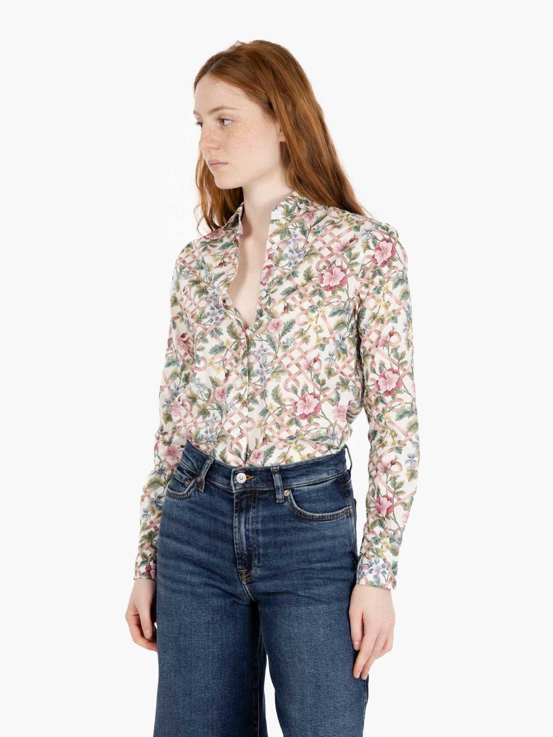 Camicia Pina liberty fanstasia rosa